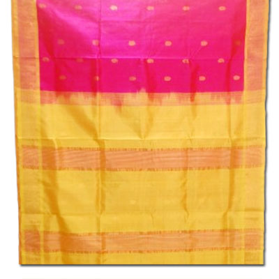 "Pink color Venkatagiri cotton Silk (seico) Saree -HSNM-35 - Click here to View more details about this Product